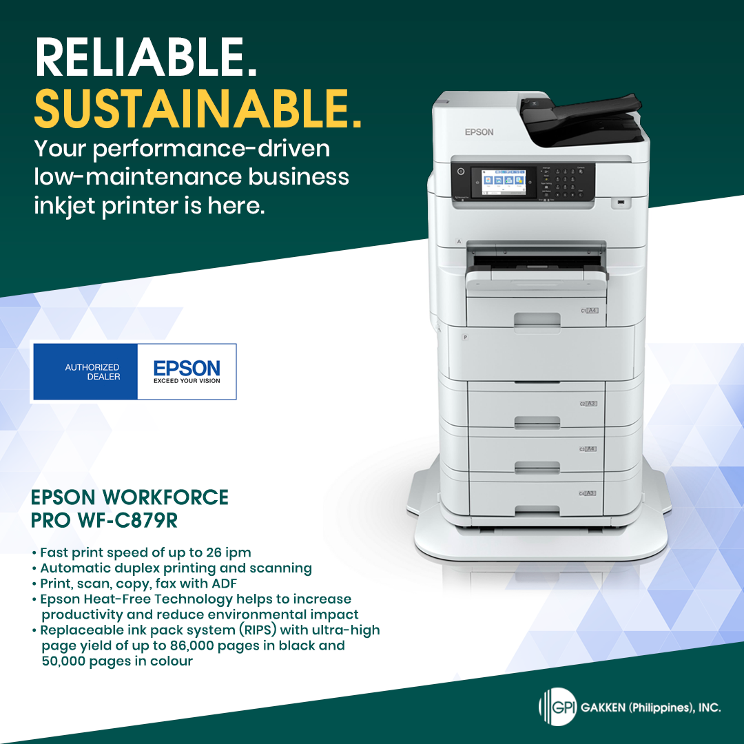 Sustainable Reliable This Is The Epson Workforce Pro Wf C879r A3 Colour Multifunction Printer 2510